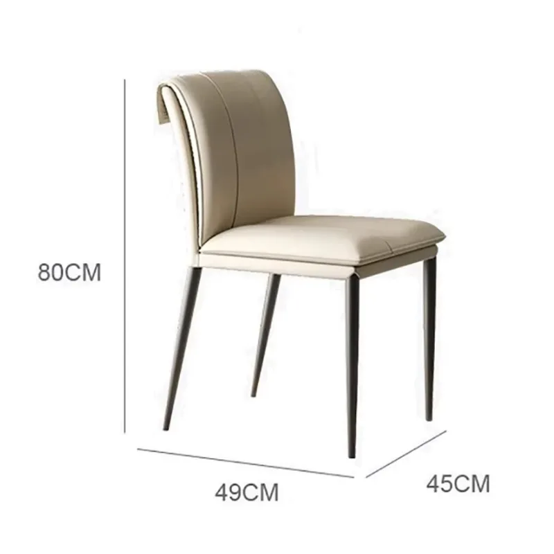 현대적인 식사 의자 2개 세트 미적 편안한 미니멀리스트 디자이너 식사 의자 아름다움 북유럽 의자 고급 가구