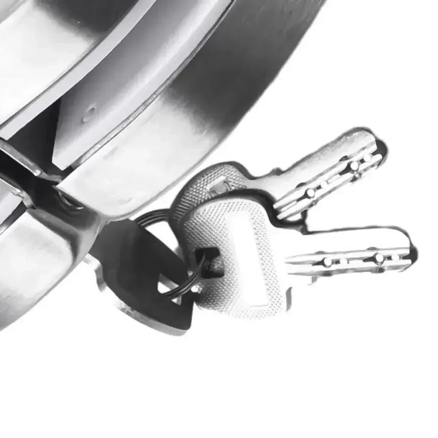 Stainless Steel Glass Door Lock with Double Bolts and Sliding Control for Frameless Glass Doors 8 12mm Thick with 3 Keys