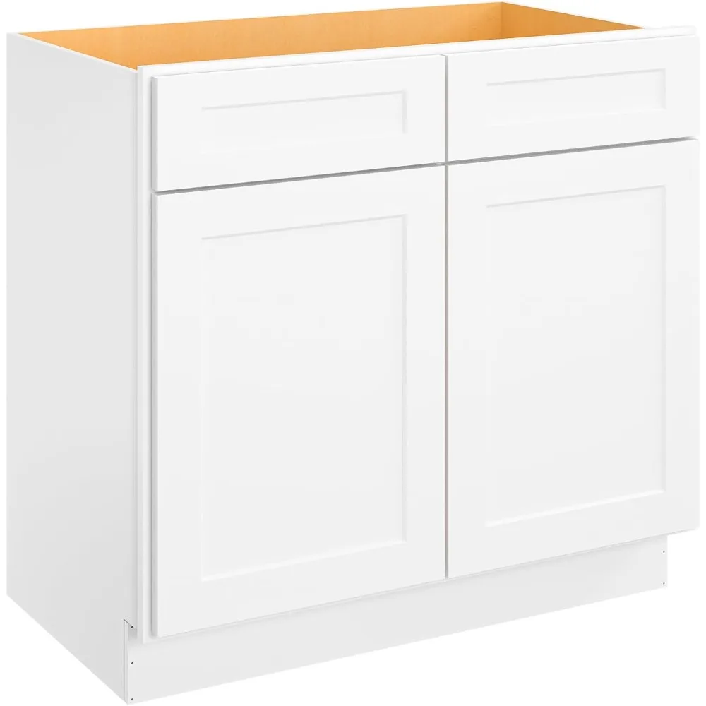 "24x36x34.5" Unassembled Sink Base Cabinet - Large Capacity Single Sink Storage Unit, Ready to Build"