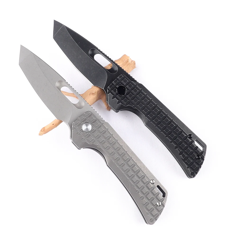 NINE THORN Folding Knife M390 Blade Titanium Handle Outdoor Camping Hunting Survival Kitchen Fruit Pocket EDC Tool