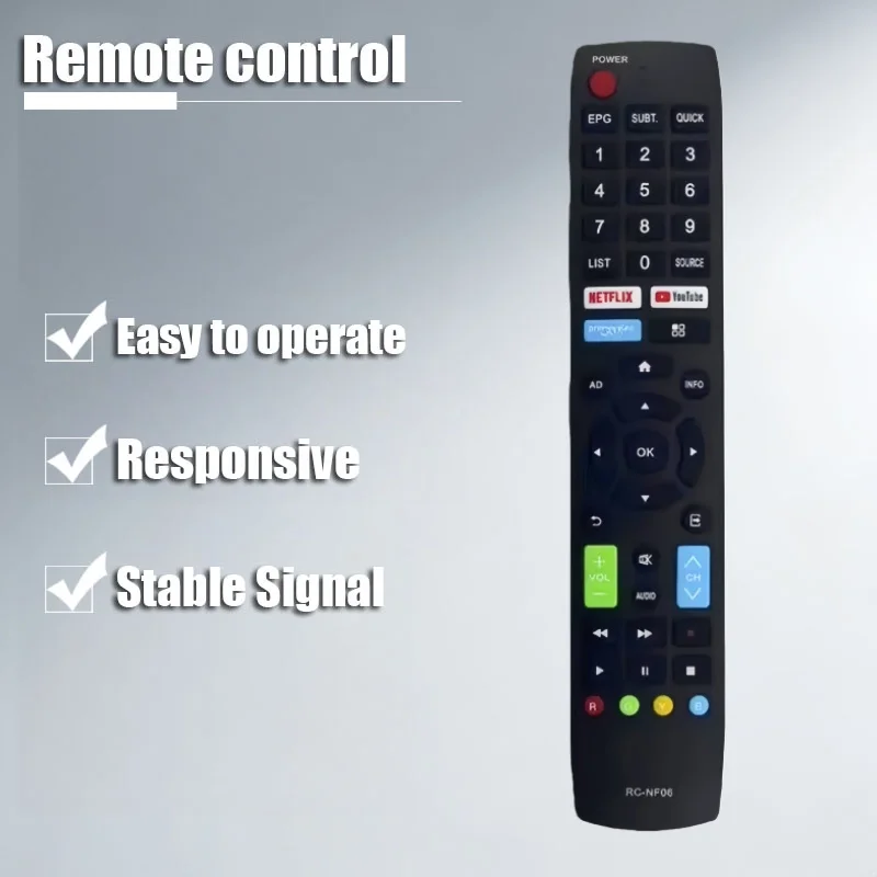 

Smart Model 32" ACONATIC HD LED TV Remote Control Compatible with RC-NF06 32HS400AN New Electronic Components Accessory
