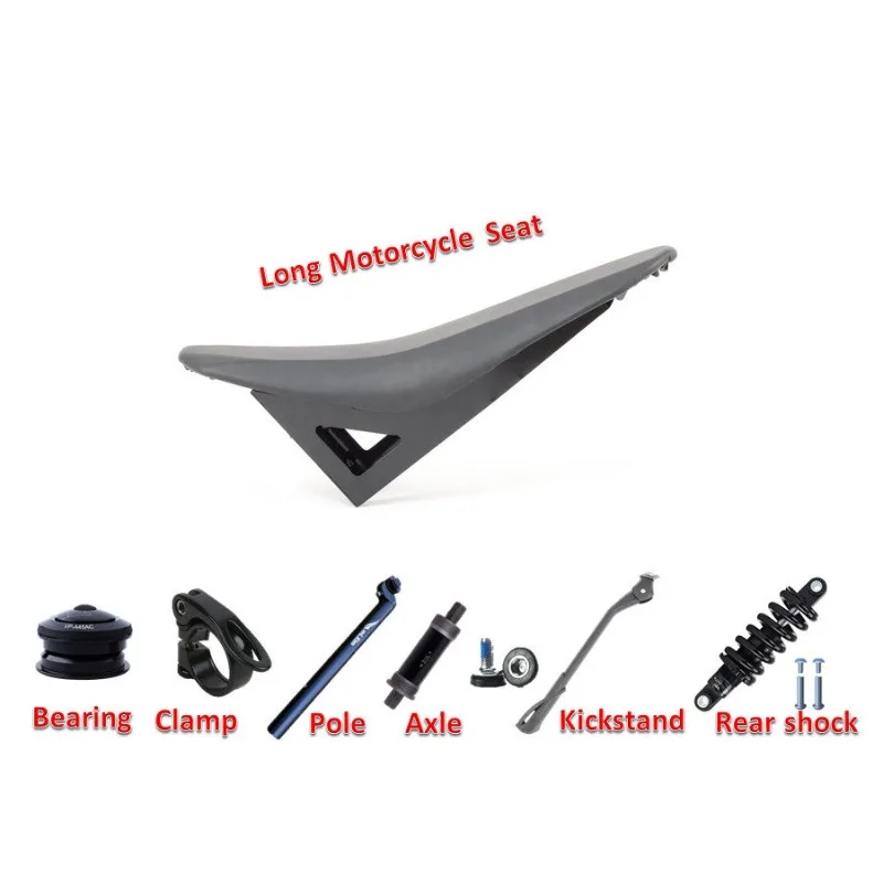 Ebike Comfortabel Long Motorcycle seat