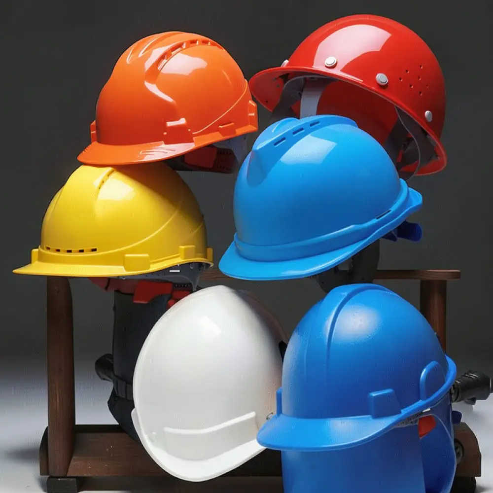 Heavy Duty Safety Helmet ABS Hard Hat Ventilation Construction Site Protective Gear Anti Smash Industrial Work Cap