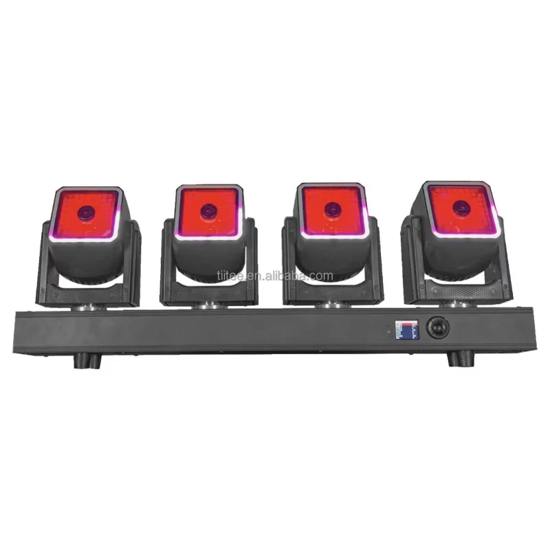

TIITEE Volero 4x60W RGBW LED Moving Light Bar Curve DMX512 Control Effect LED Wave Bar for Disco Party Event Lighting