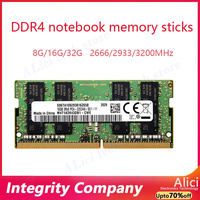 FOR Samsung notebook memory sticks DDR4  8GB 16GB 32GB 2666 2933 3200Mhz  Laptop Memory Ram PC4 1.2V 260Pin SODIMM