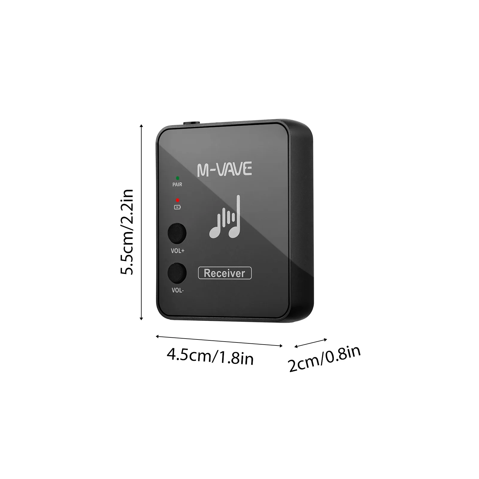 M-VAVE WP-10 2.4GHz Wireless Earphone Monitor System Rechargeable Transmitter Receiver Support Stereo Mono Recording Function