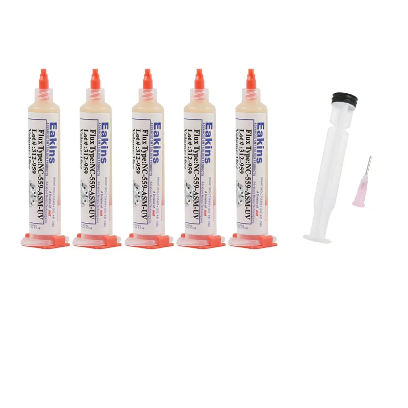 5pcs/lot Welding Flux NC-559-ASM-UV 10CC Solder Paste Soldering Assist Cream For PCB SMD BGA Soder Desolder Repair