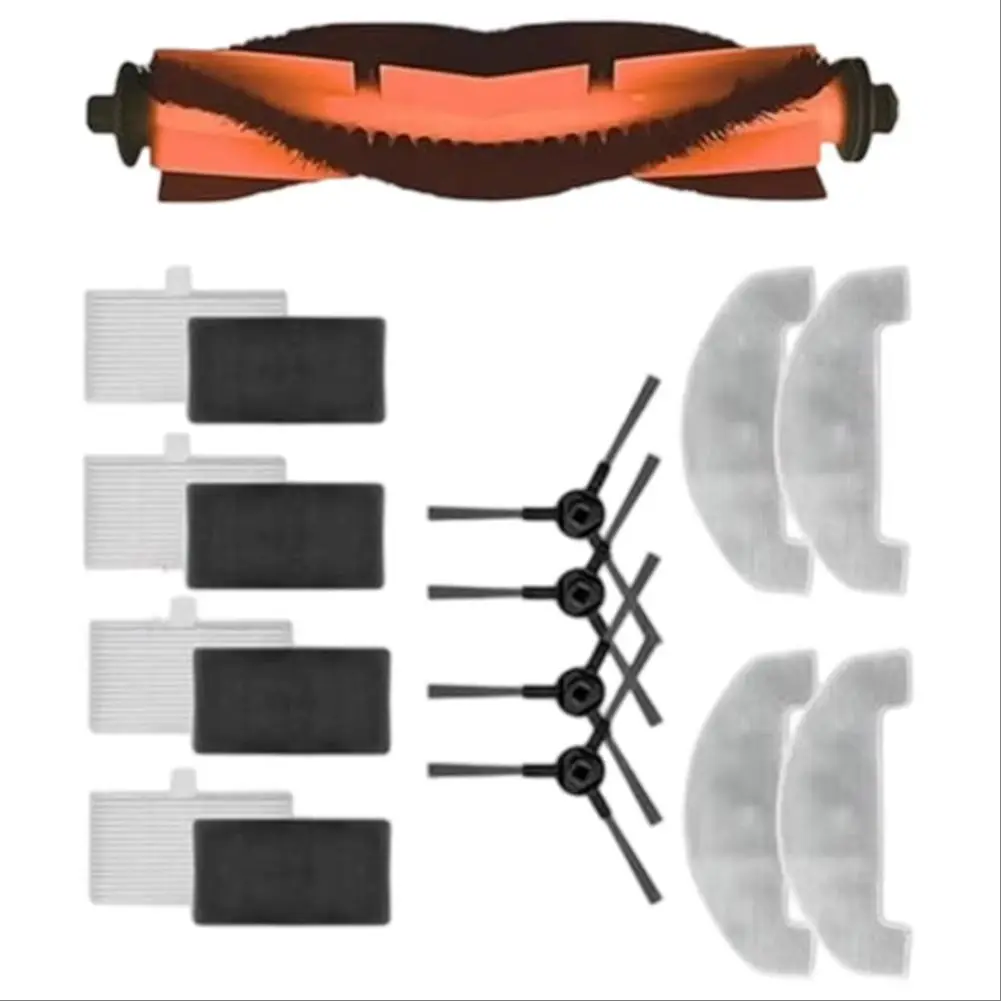 الجانب الرئيسي فرشاة تصفية ممسحة القماش عدة ل Mova E10/E20 زائد المكانس الكهربائية الجانب الرئيسي فرشاة تصفية ممسحة القماش قطع غيار الأجهزة المنزلية #2