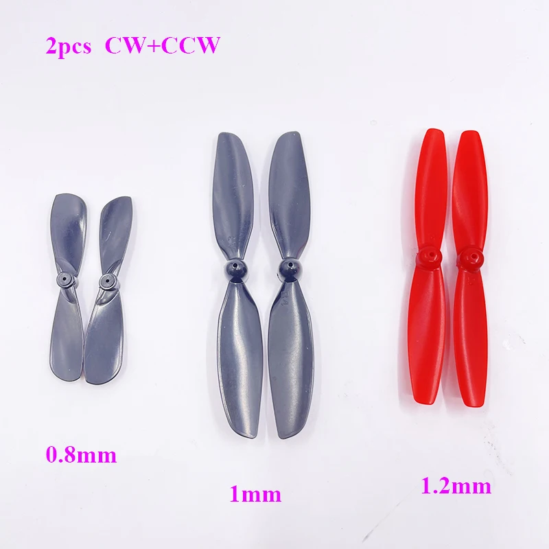 2pcs CW+CCW Drone UAV propeller Fan blade Fit 0.8mm 1mm 1.2mm Aperture Shaft For 612 615 716 720 816 8520 1020 Coreless motor