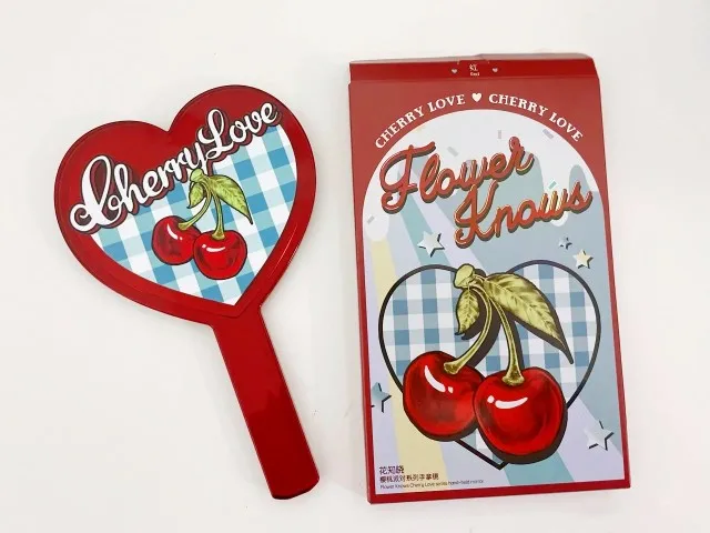 フラワーノーズ クリスタルサーカス ハンドブック チェリー ハンドヘルドミラー ディフューザーストーン コスメティックケース ギフトボックス