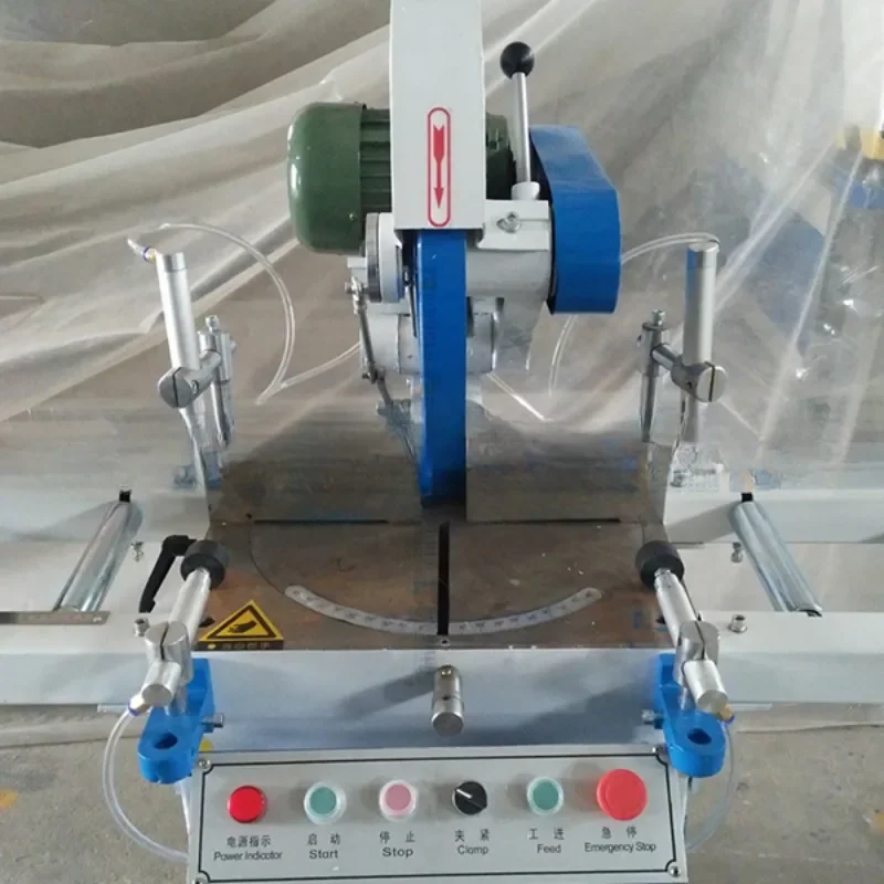 professional PVC UPVC single head cutting saw for window-door machine aluminum profile