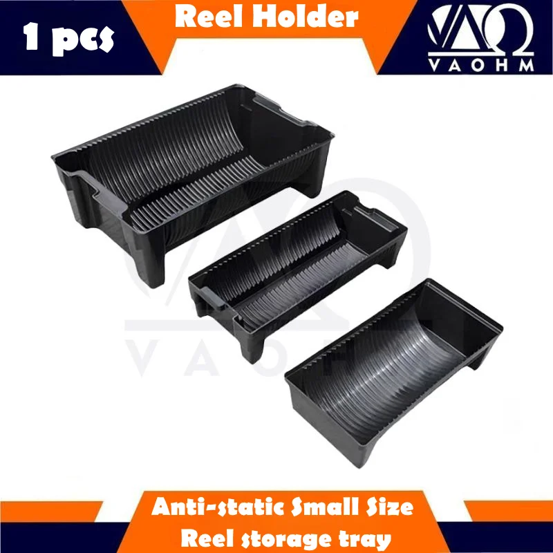 Антистатическая стойка для катушек SMD SMT Vaohm, ящик для хранения, лоток для ESD диаметром 330 мм, черные пластиковые защитные контейнеры для держателей Антистатическая стойка для катушек SMD SMT Vaohm, ящик для хранения, лоток для ESD диаметром 330 мм, черные пластиковые защитные контейнеры для держателей