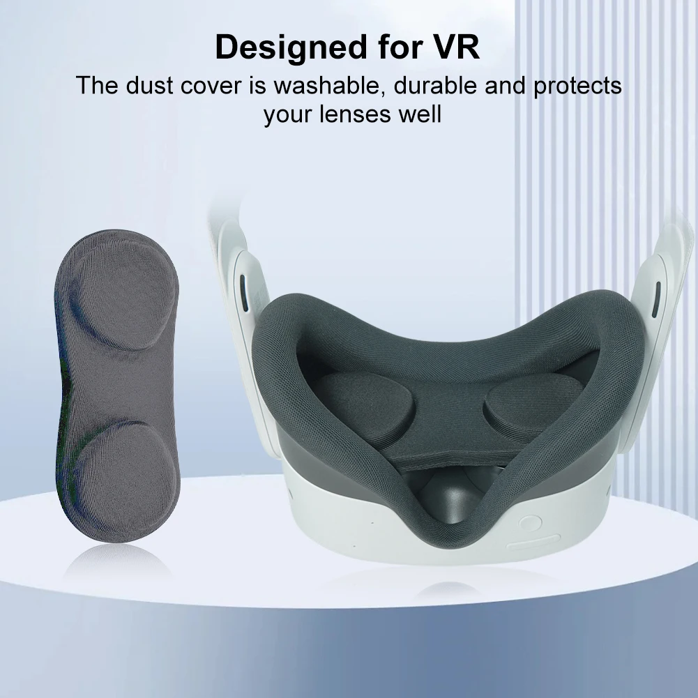 غطاء حماية للعدسة مضاد للخدش والغبار حافظة عدسات VR لعدسة Meta Quest 3S/3/2/Pico4 Ultra VR