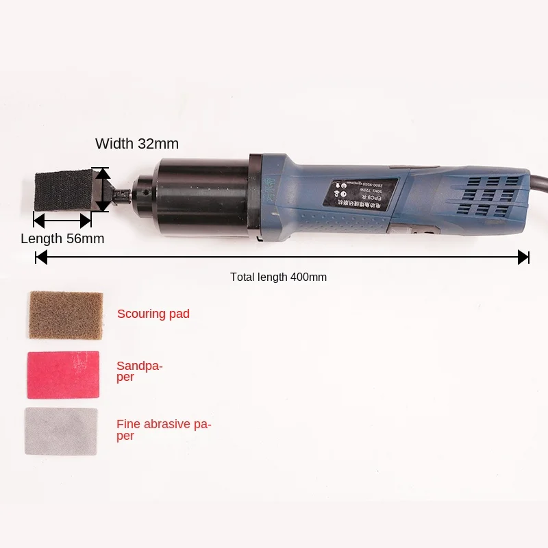 Finishing Touch Adjustable Stroke Speed Used in Tight Access Points Electric Reciprocating Machine Wire Drawing Grinder
