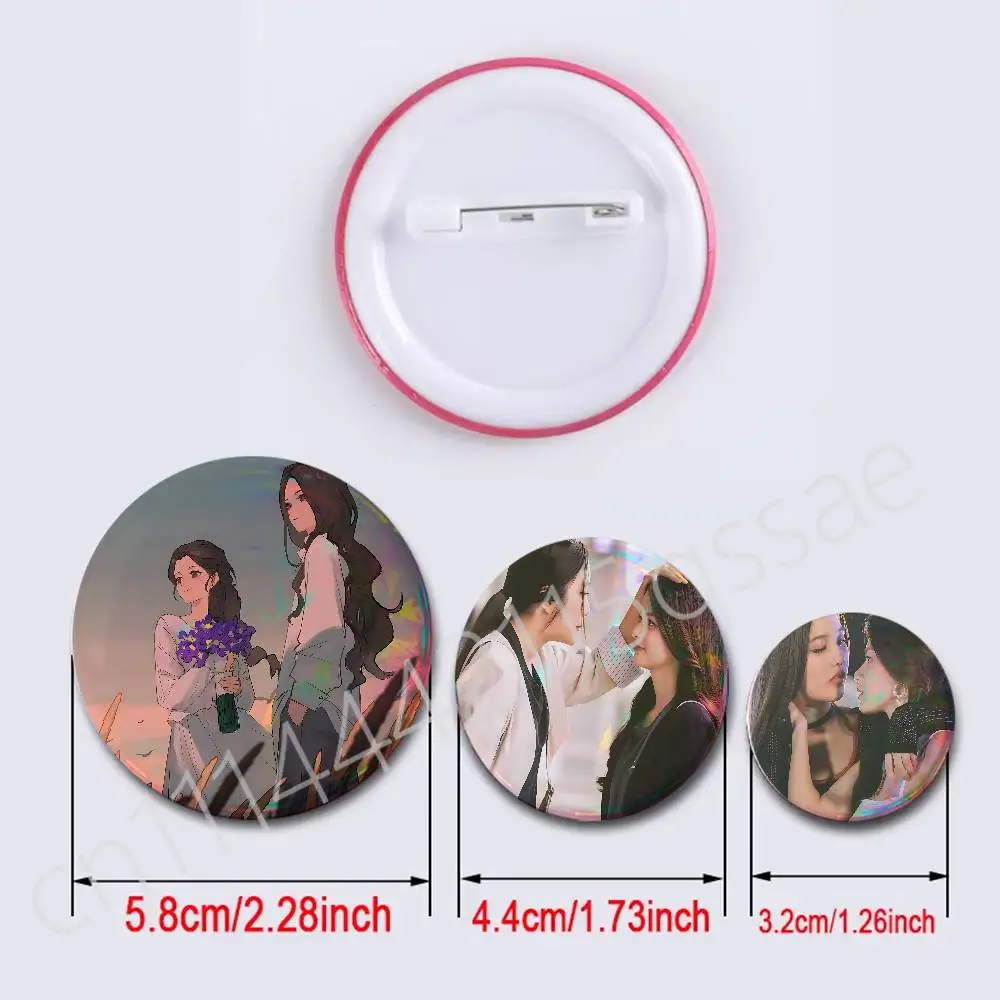 Gap The Freen-Becky Series 25/32/44/58/75mm Round Cosplay Pin Bag Decor Fans Collect Friends Gifts Brooch Souvenir