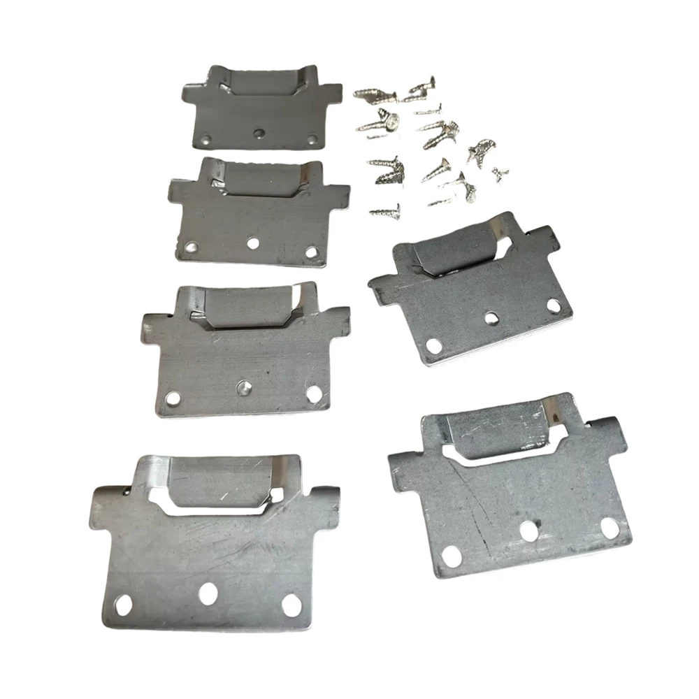 

6PCS Camper Monunting Brackets With Fitting Screws For Skorva Trysil Hemnes Malm Brimnes Bed Outdoor Camping Caravan Accessories