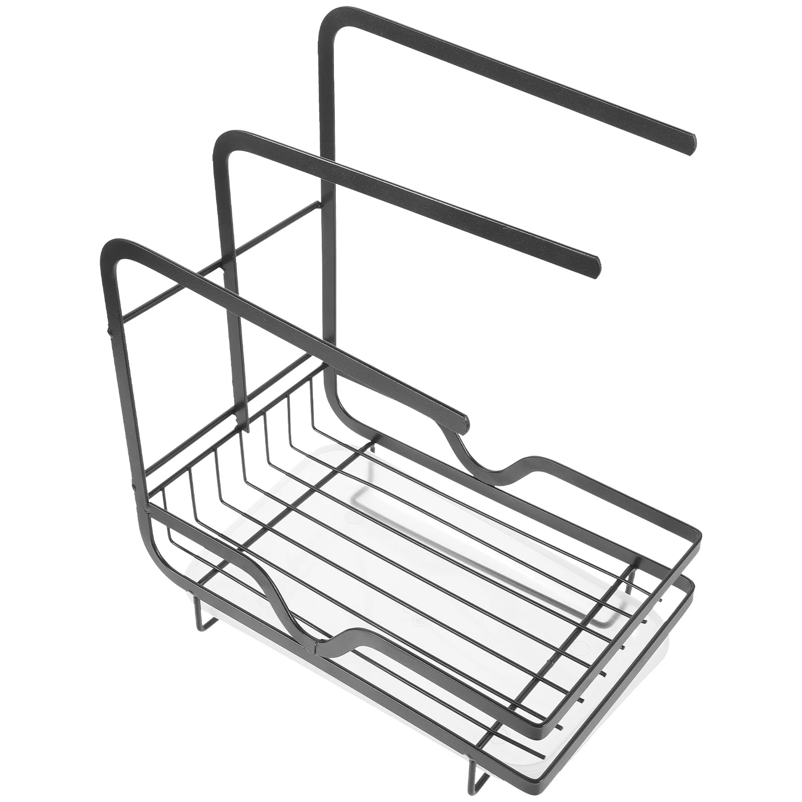 

Kitchen Sponge Draining Holder Sink Countertop Rack Practical Dishcloth Rag Sponge Drying Organizer Metal Rag Rack