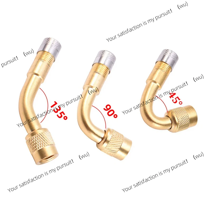 90/45/135 degree angle bending valve tire tube copper and silver valve extension, for cars and motorcycles, etc