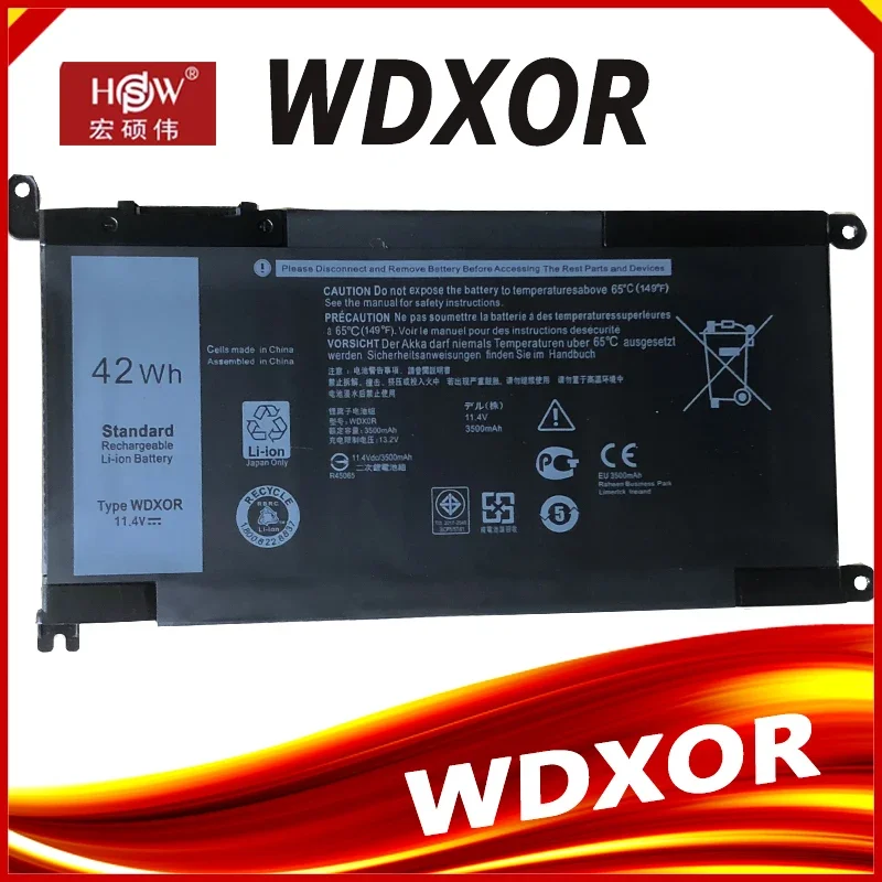 WDXOR Laptop Battery For Dell Inspiron 13 15 5000 7000 5570 7579 7378 5567 7573 5565 5379 5378 3590 Vostro 5468 5568 P69G