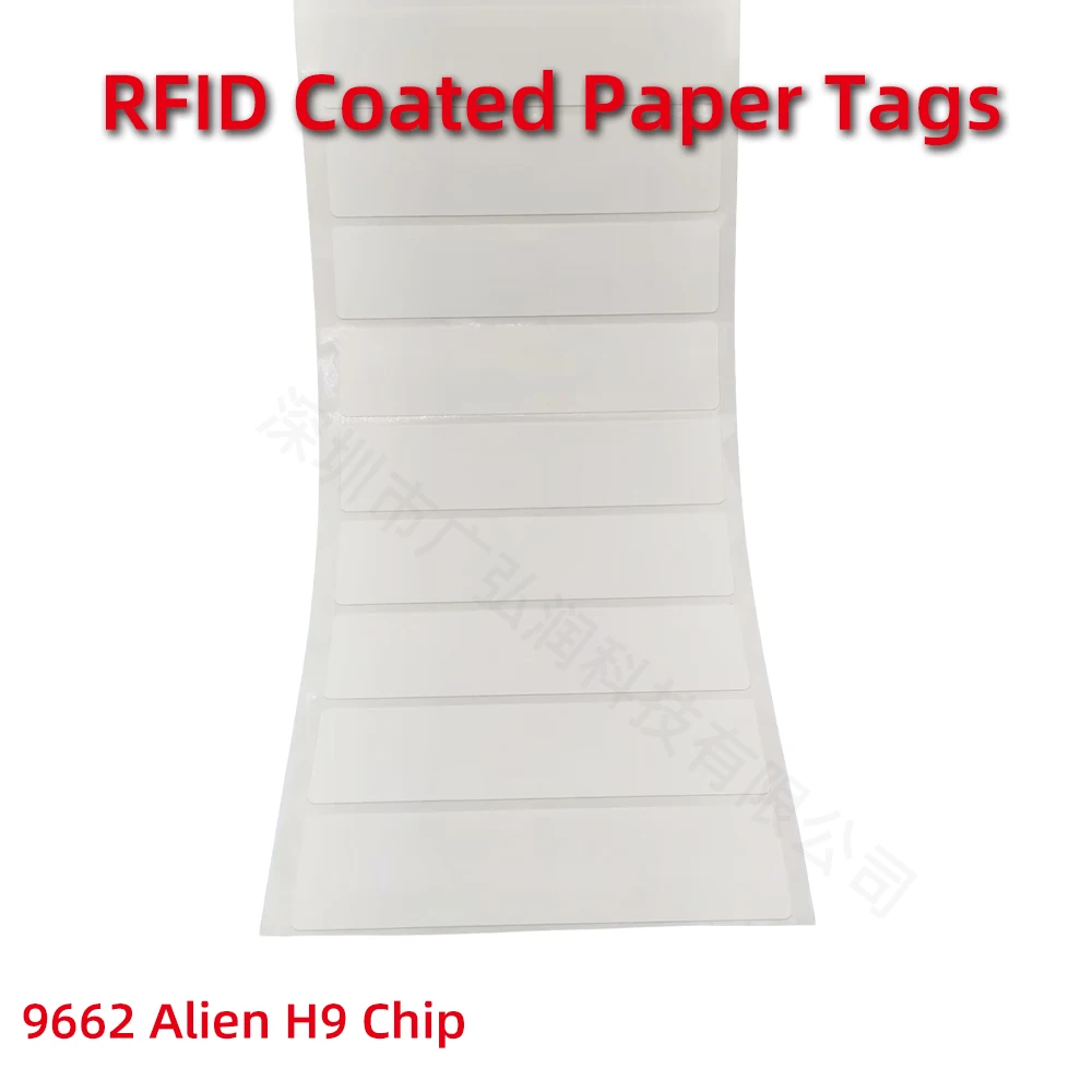 RFID UHF Tags Sticker 860-960MHz Long Range Alien H9 Lable Adhesive for Sports Timing Race Vehicle Asset Inventory