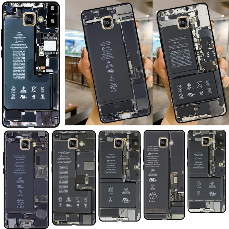 motherboard Circuit board Phone Cover For Samsung J3 J7 J5 2016 A5 A3 2017 J4 J6 A6 A8 Plus A7 A9 J8 2018 Case Capa