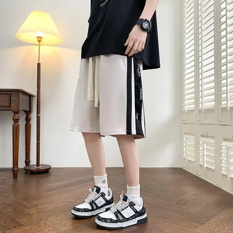 Wildleder shorts für Männer Frauen Sommer übergroße Jogging hose Basketball Fünf-Punkte-Mid-Pants Trend zu Hause Streetwear Shorts