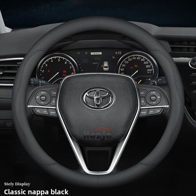 الجلود غطاء عجلة القيادة سيارة لتويوتا كورولا كروس 2022 2023 2024 2025 2026 اكسسوارات #2