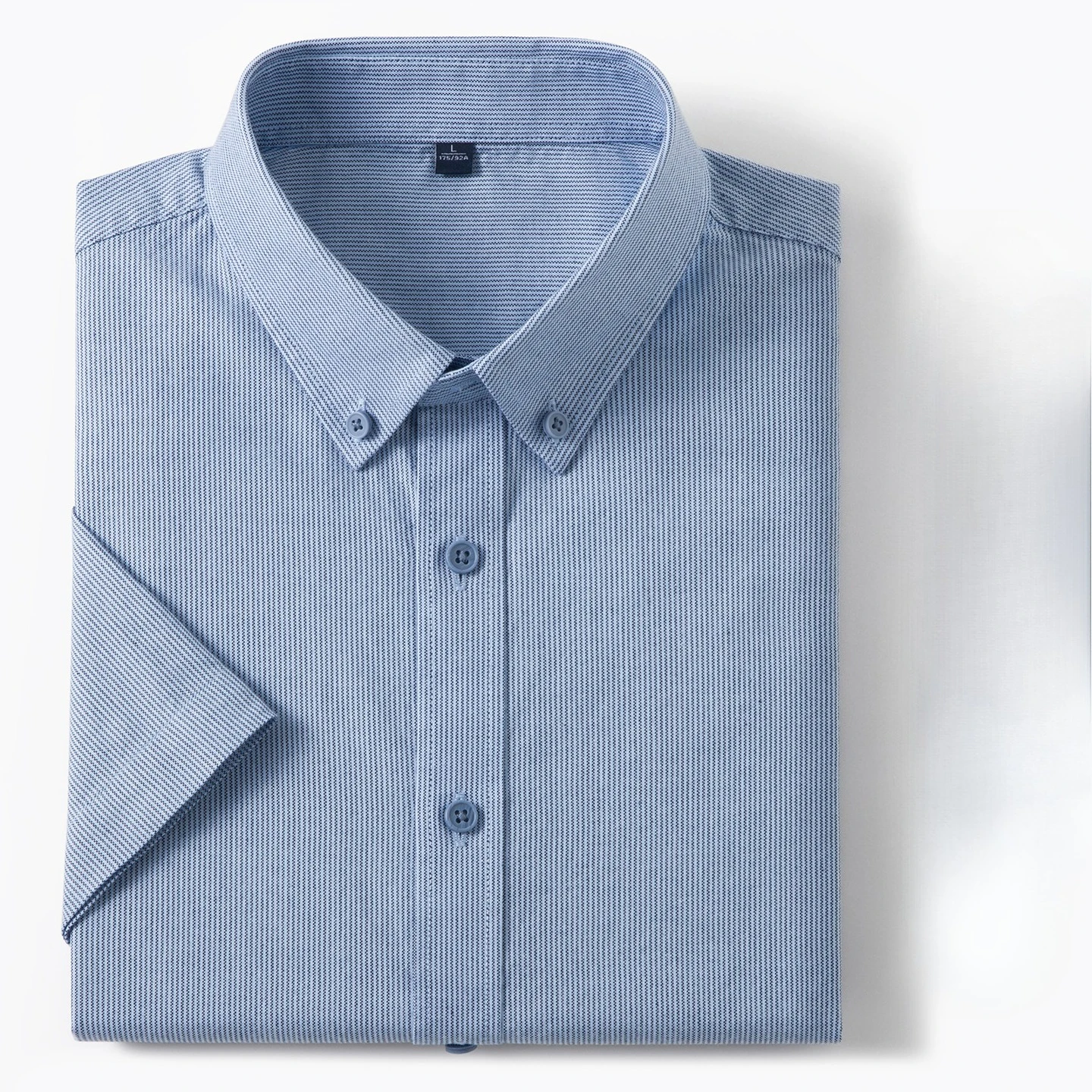 

New in shirt luxury houndstooth thin 100%cotton summer short sleeve shirts for men casual korean plaid elegant clothes