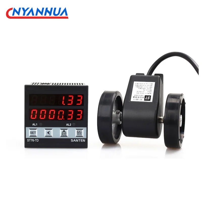 Meter Counter Roller Type Electronic Digital Display Line Speed Meter Meter Speed Meter Tachometer Encoder JK94 Meter Number