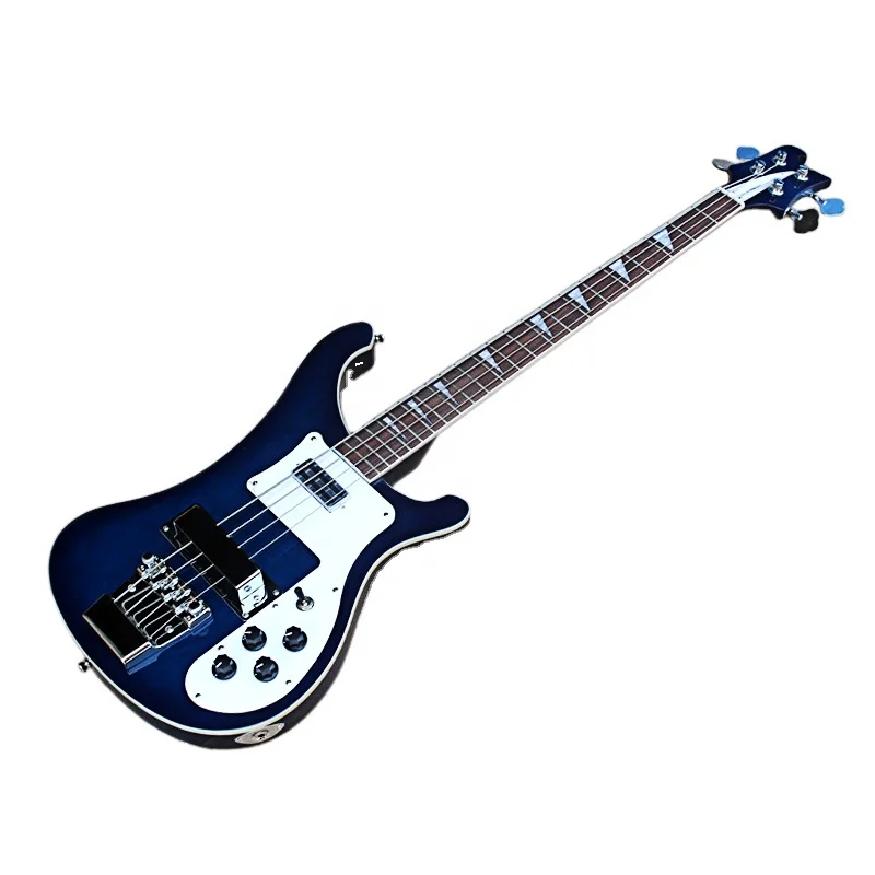 Blue Electric Bass Guitar with 4 Strings