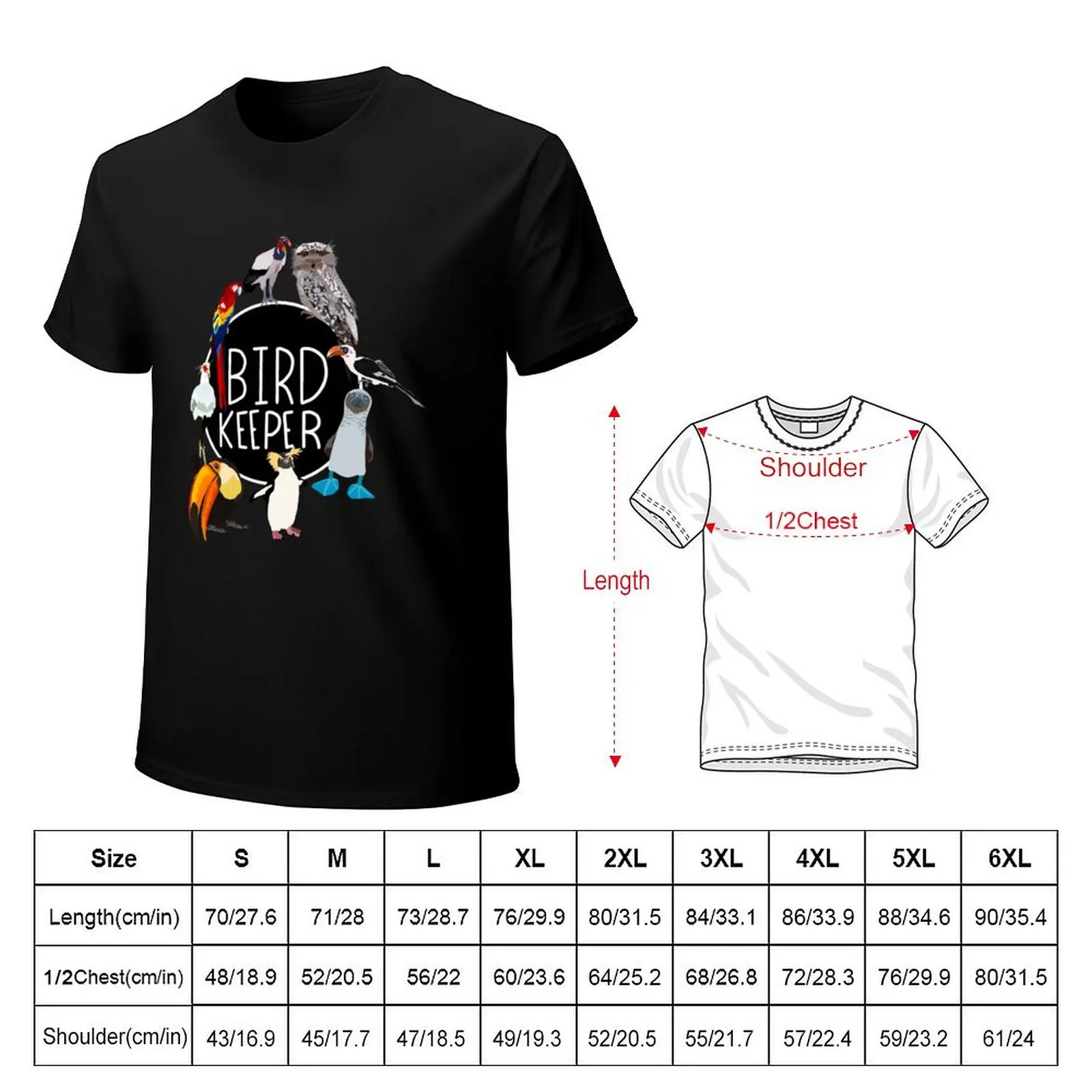 Bird Keeper T-Shirt Active Wear Sports T-Shirt for Men