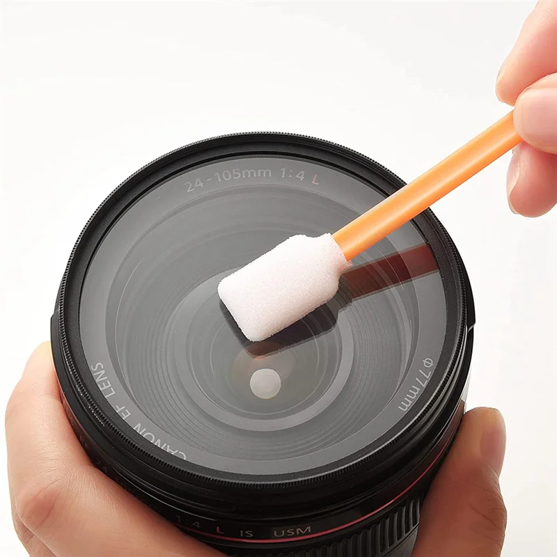 100 peças de cotonetes de espuma varas de esponja de cotonete de detalhamento de sala limpa para impressora jato de tinta, instrumentos ópticos, sensores de câmera