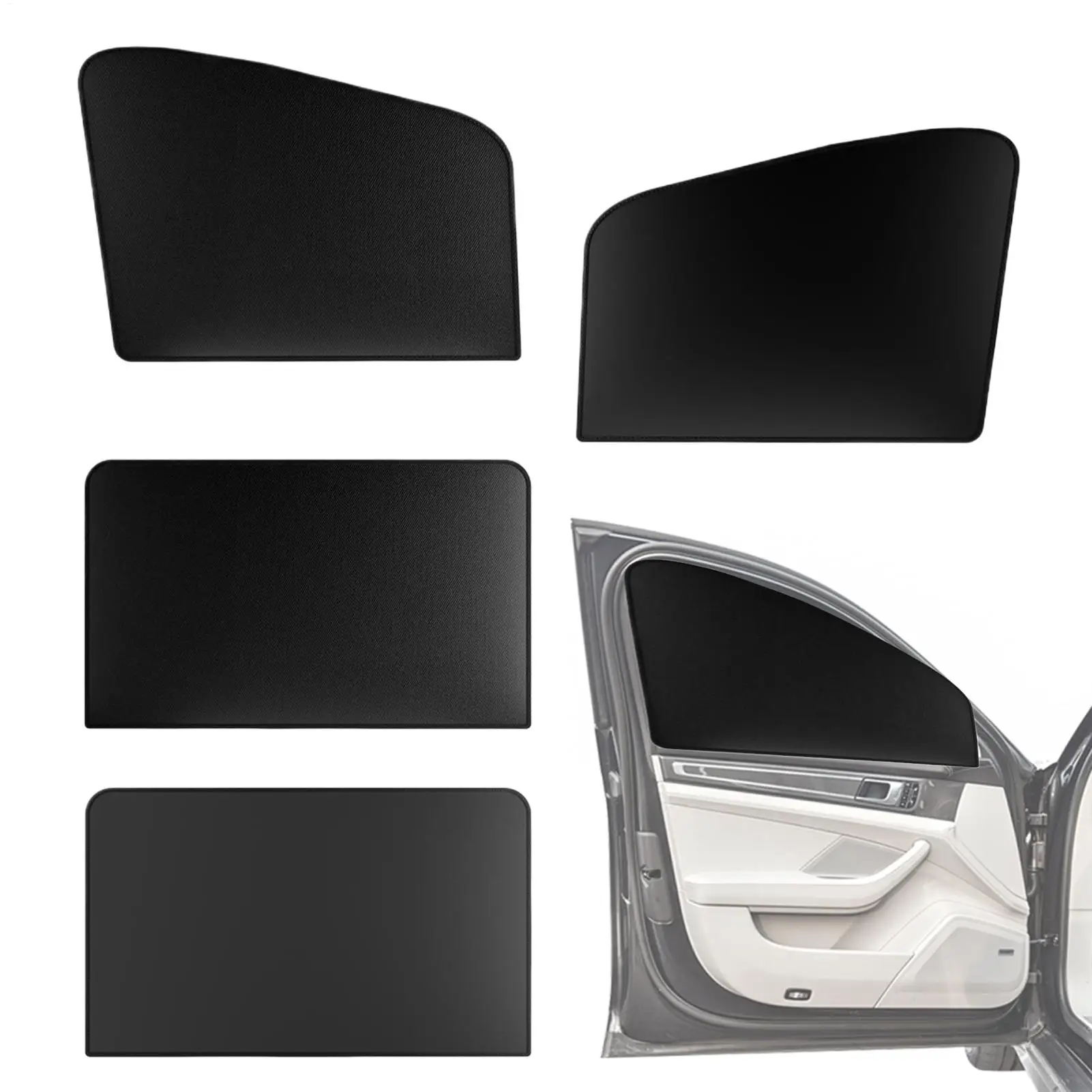 Car Window Shades Magnetic Automotive Glass Sunshade Auto Window Sun Cover for Travelers Drivers Fleet Managers Sedans Trucks