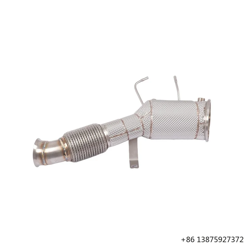 

For X5 X6 735 Series B58 3.0T with OPF Exhaust Mid-Pipe Speaker Shape Interface Catted Downpipe