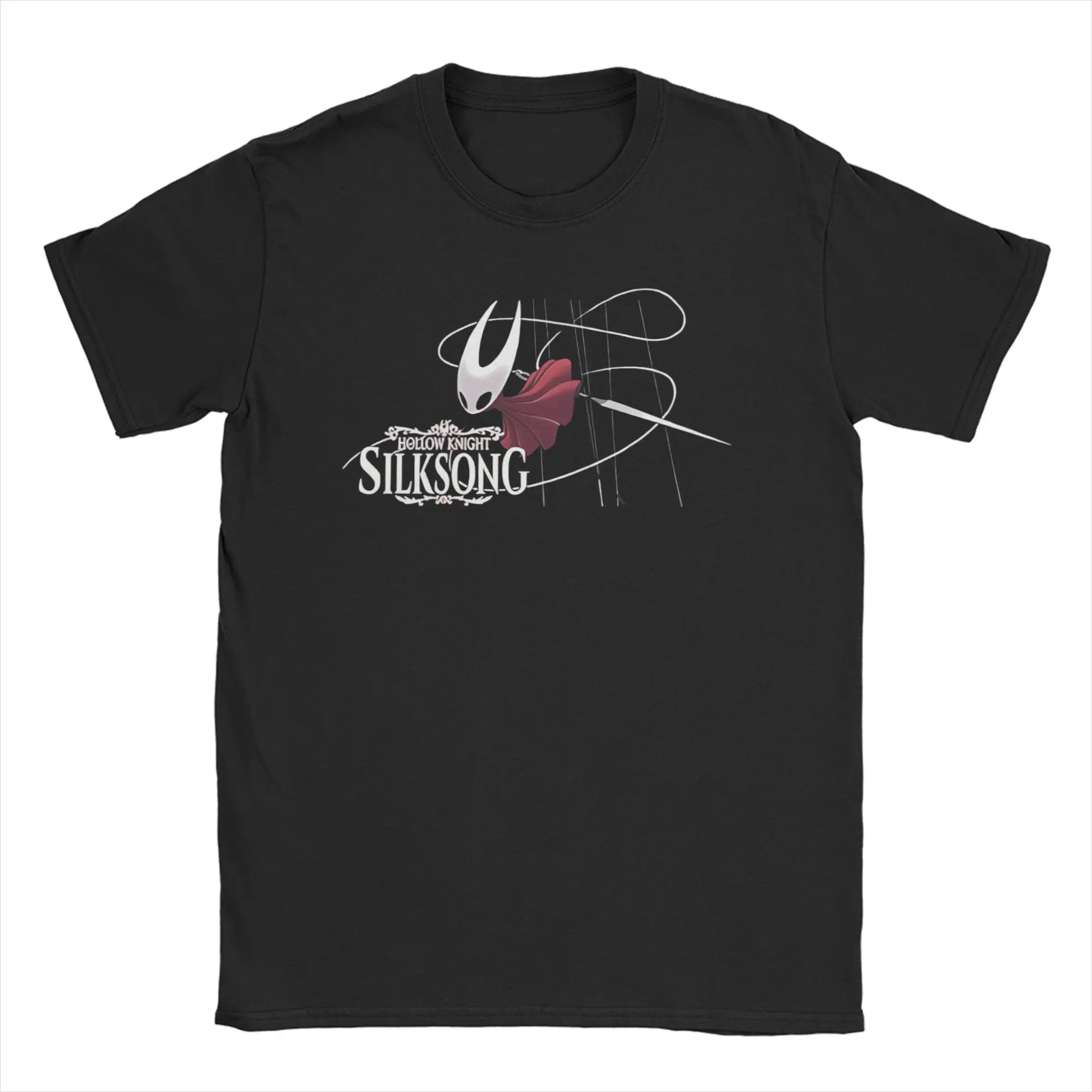 

Мужская и женская футболка Hollow Knight Silksong Hornet Game, топы из 100% хлопка, уникальная футболка с коротким рукавом и круглым воротником, летние футболки