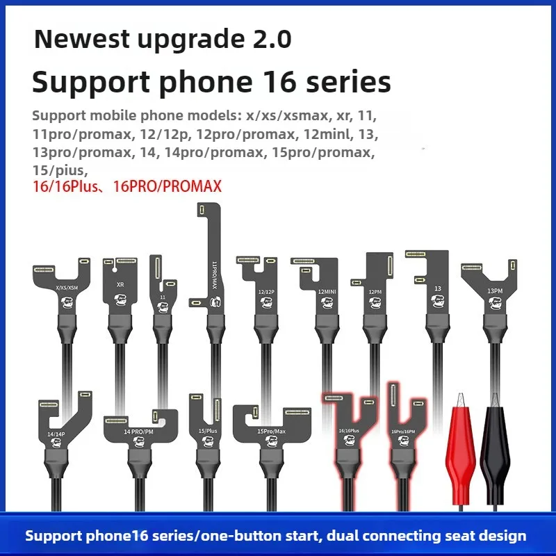 QIANLI IPower Pro Max Kabel zasilający z włącznikiem/wyłącznikiem do iPhone'a 8 8P X XS MAX 11-16 Pro Max Linia naprawcza płyty głównej