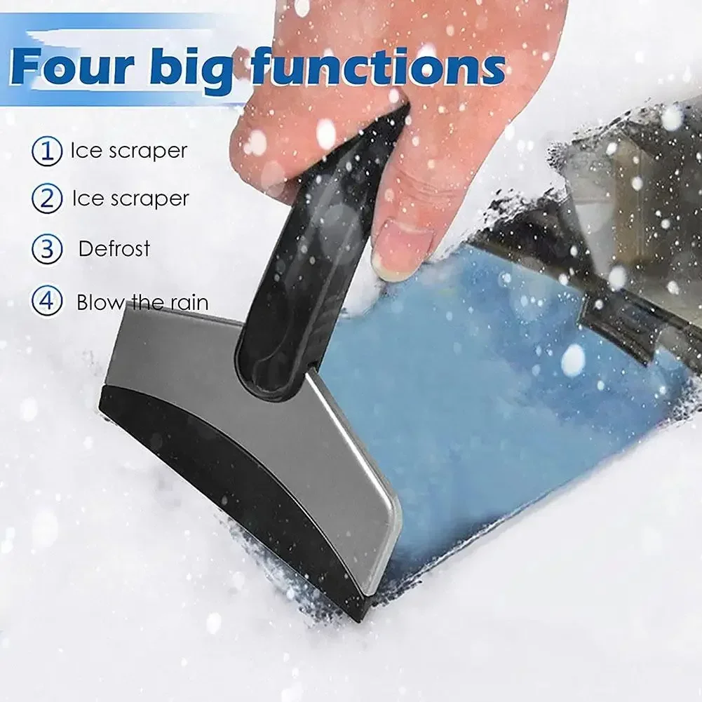 Stainless Steel Ice Scraper for Car Truck Windshield and Window Car Snow Shovel Glass Snow Removal Tools Winter Accessories