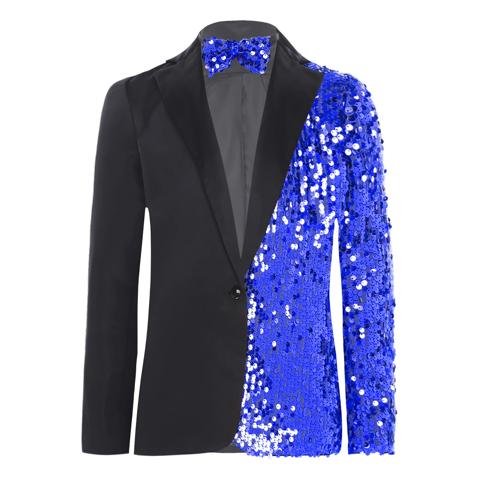 الصبي الرقص الترتر السترة الجاكار سهرة معطف رسمي بنين الأطفال ملابس رقص الجاز أداء السادة احتفالي الزي #2