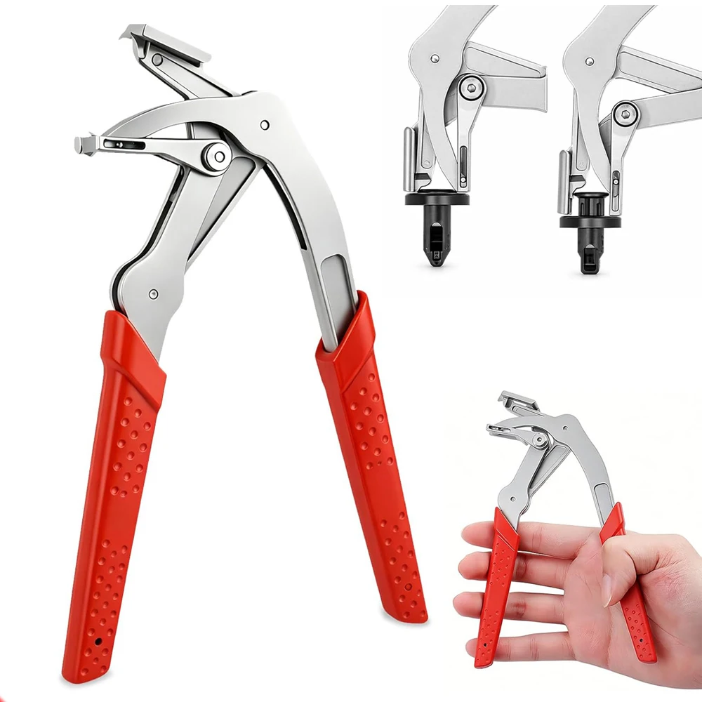 New Car Clip Pliers Trim & Door Panel Removal Tool Auto Fastener Clip Removal Pliers Damage-Free Automotive plastic Clip Remover