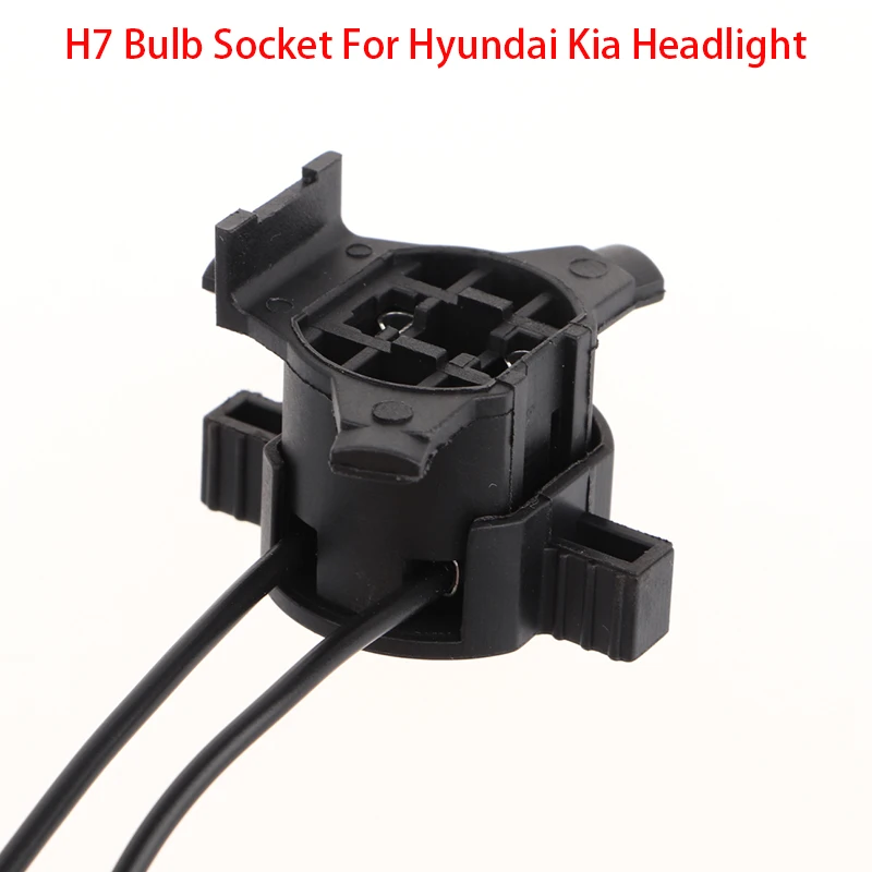 1Pcs For Hyundai Kia Headlight Base H7 Bulb Socket Lamp Holder Car Light Accessories