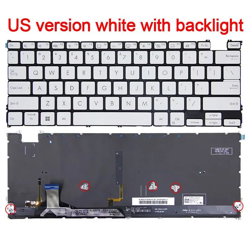 US Laptop Keyboard for ASUS Zenbook 14 UX3402Z UX3402V UM3402 S13