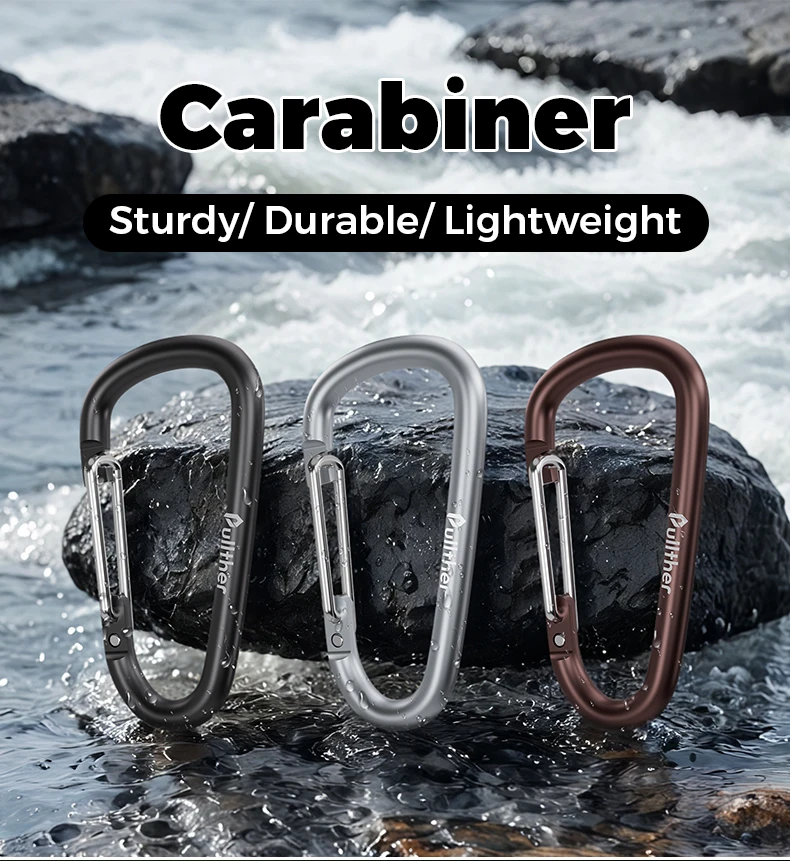 Karabiner-Schlüsselanhänger, Campingausrüstung, Ausrüstungszubehör, taktisches Zubehör, EDC-Werkzeug, Outdoor-Überlebensausrüstung, Angelzubehör – Detail 1