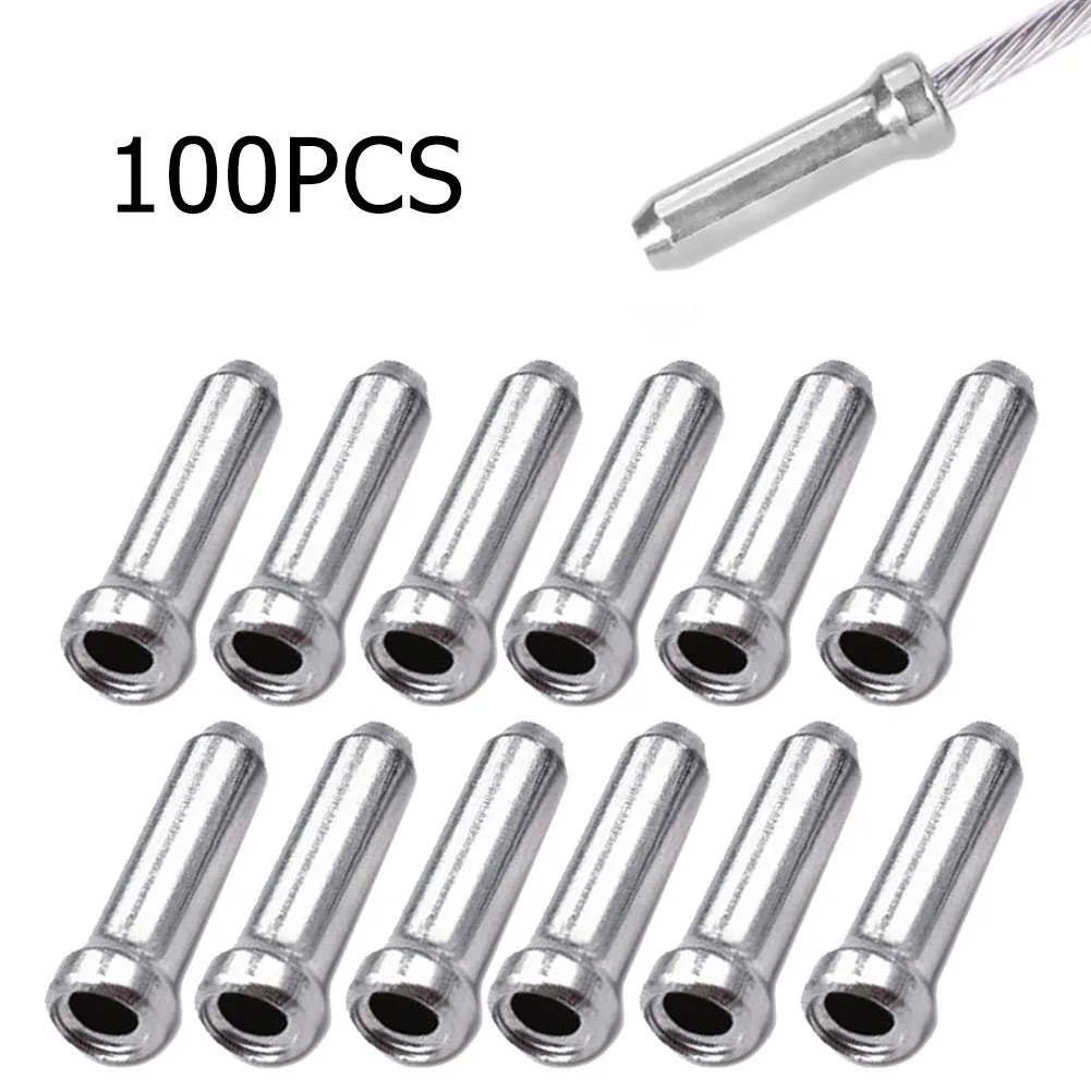 

100pcs 12*2mm MTB Bike Wire End Caps Bicycle Brake Shifter Inner Cable Tips Wire End Cap Crimps Cycling Accessories