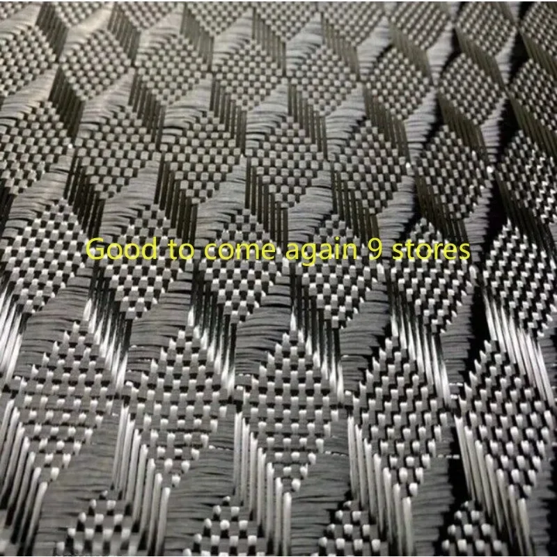 High Quality 3K Football Honeycomb Hexagonal Pattern Carbon Fiber Cloth- 50cmx100cm