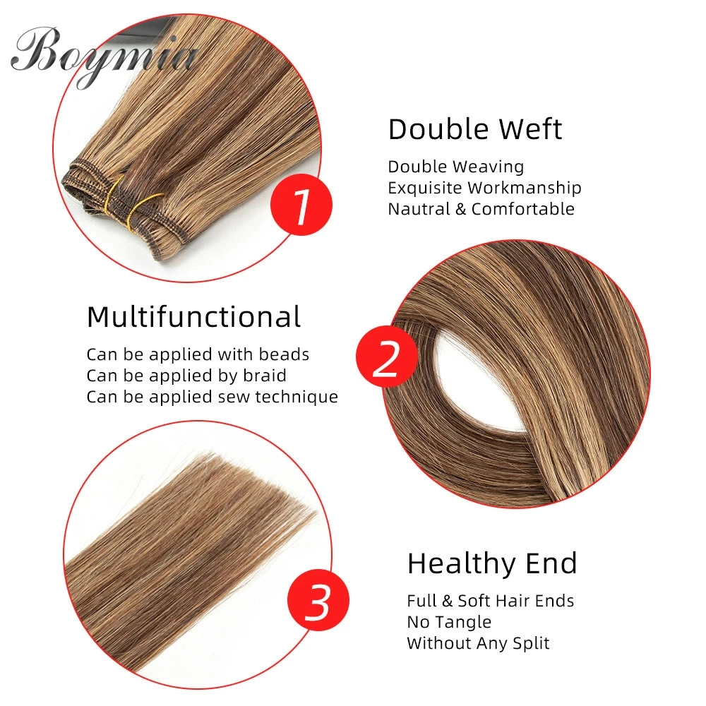 تسليط الضوء على حزم حزمة شعر طبيعي مفرود 12 "-24" العسل شقراء P4 27 عذراء ريمي الشعر البشري حزم للنساء السود 50 جرام/قطعة