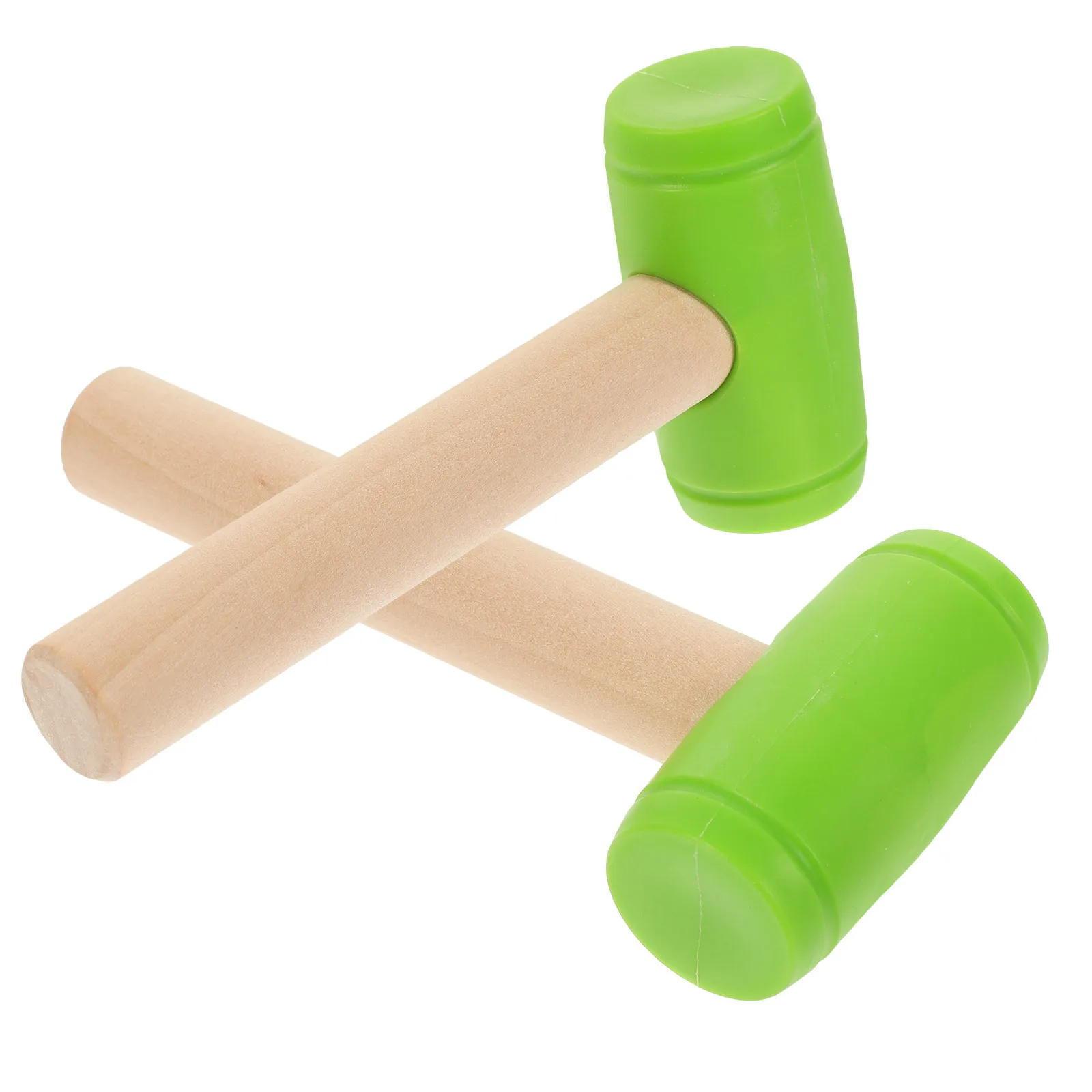 

2Pcs Kids Hammer Wooden Lightweight Small Pounding Tool Enhance Hand Eye Coordination Grip Strength Interactive Children