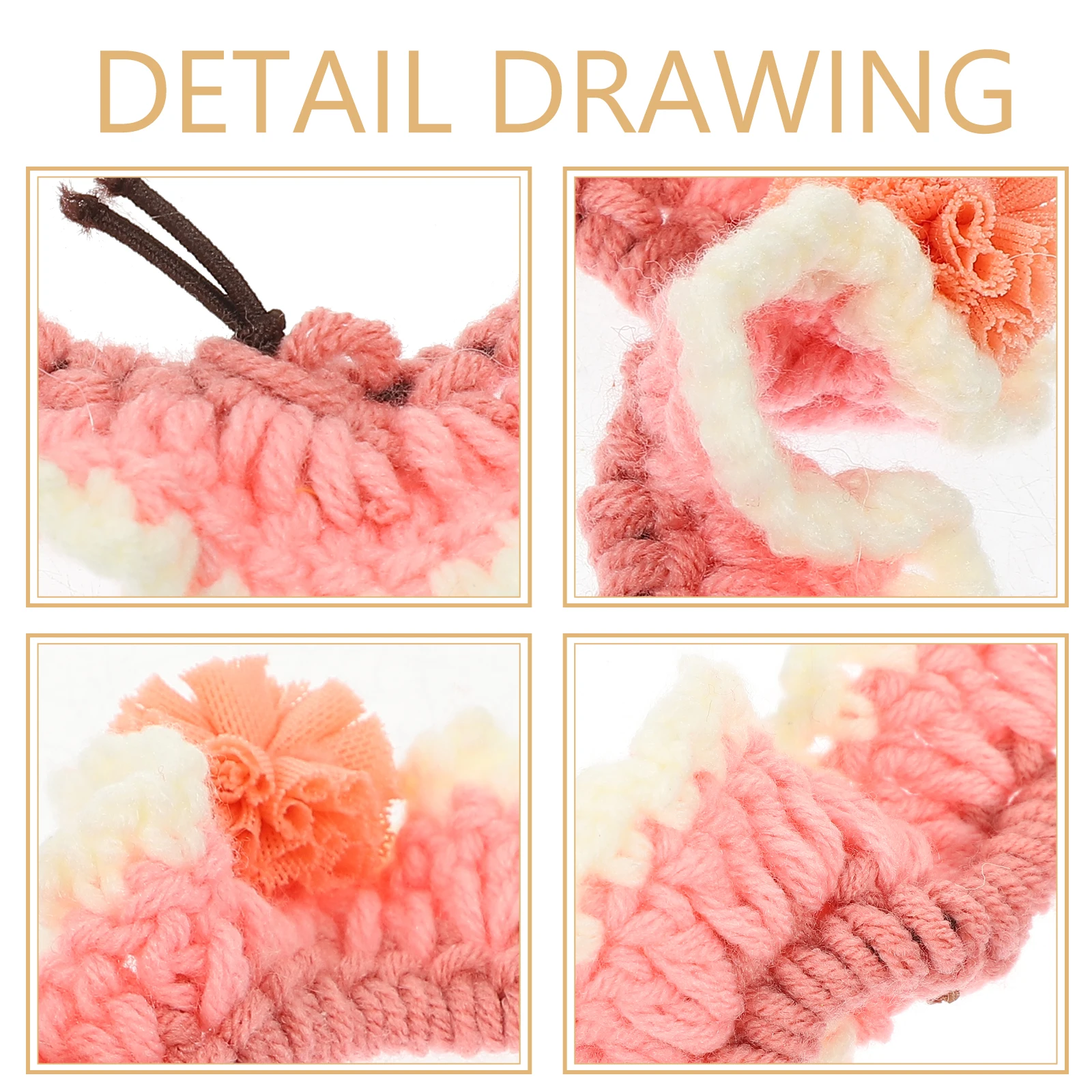 

Flower Design Cat Dog Flower Design Pet Collar Breathable Adjustable Kitten Collar Lightweight PP Decor Accessories