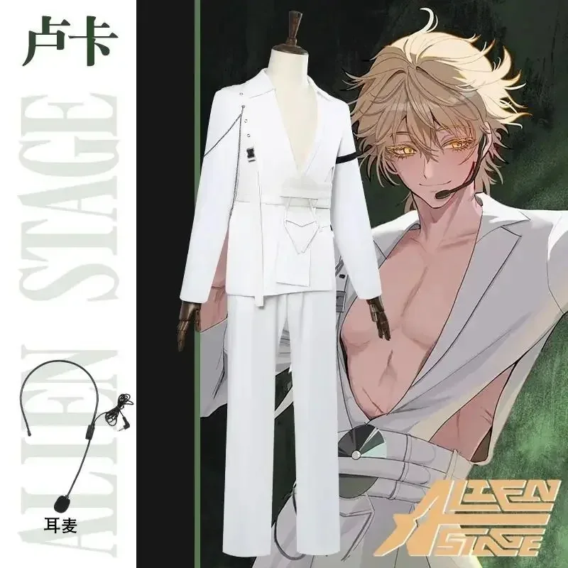 ALIEN STAGE 루카 코스프레 블링크 가면 의상 가발 애니메이션 ALIENSTAGE 라운드 7 루카 블레이저 퍼포먼스 복장 남자 아이돌 파티 의류