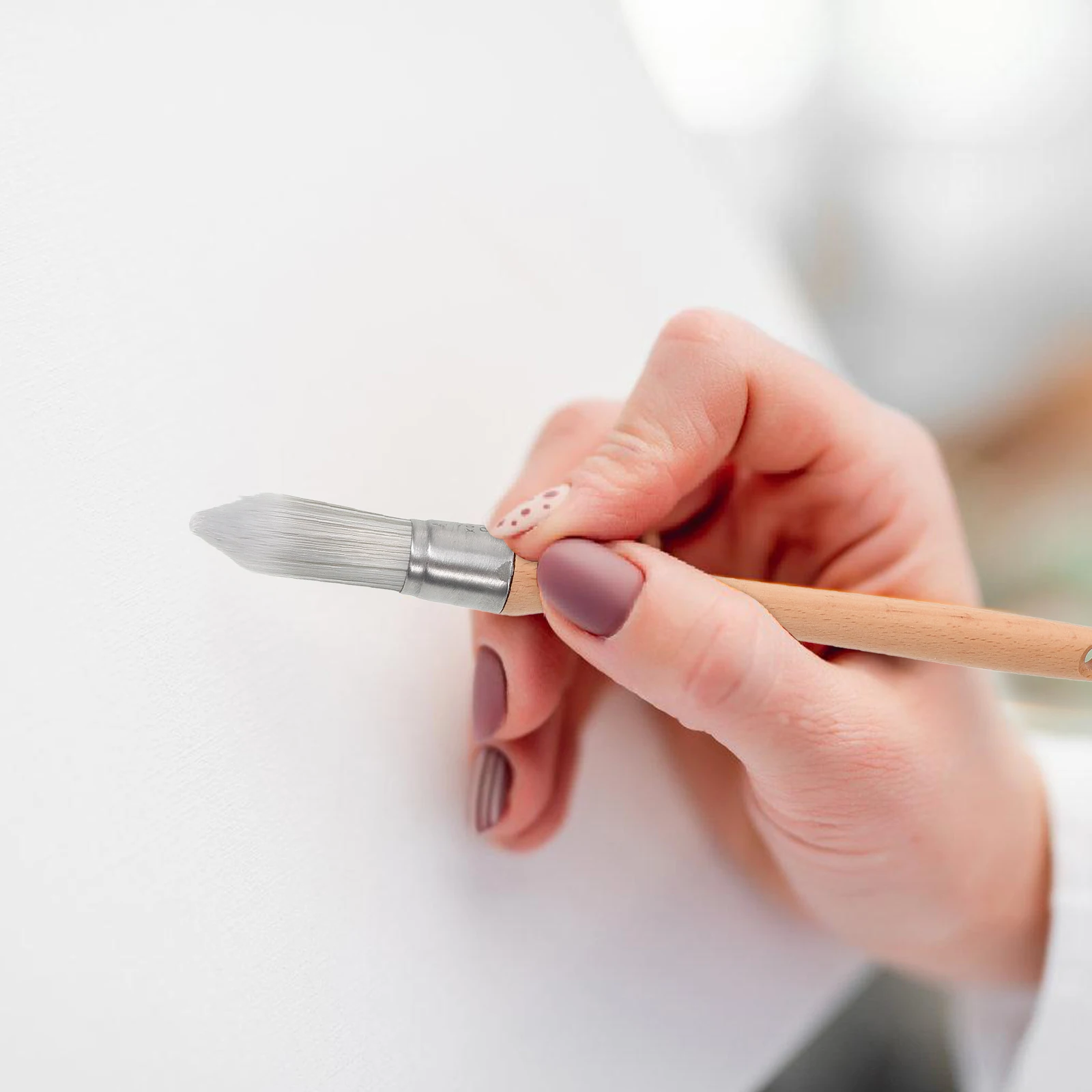 

Portable Paint Wall Painting Brush Gap Corner Brush Reusable Art Painting Brushes Lightweight Durable Easy Grip Simple Handle