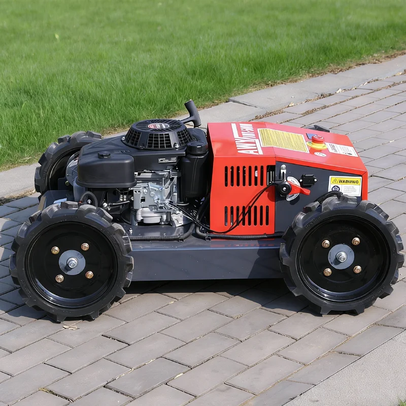 

Customized remote control four-wheel all terrain trimmer, orchard lawn weed cleaner